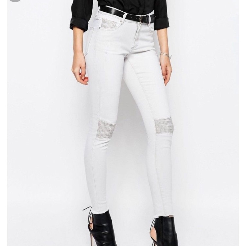 Asos Vila Biker Skinny Jeans